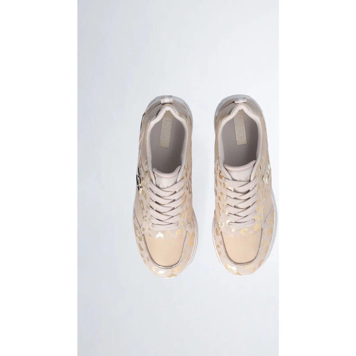 Zapatillas con plataforma y estampado animal