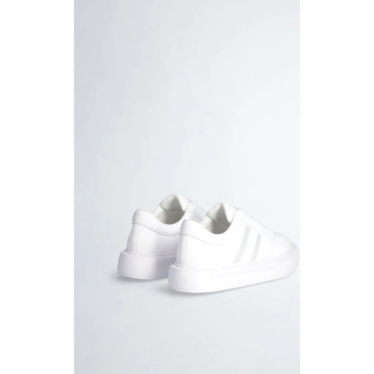 Zapatillas con plataforma y strass