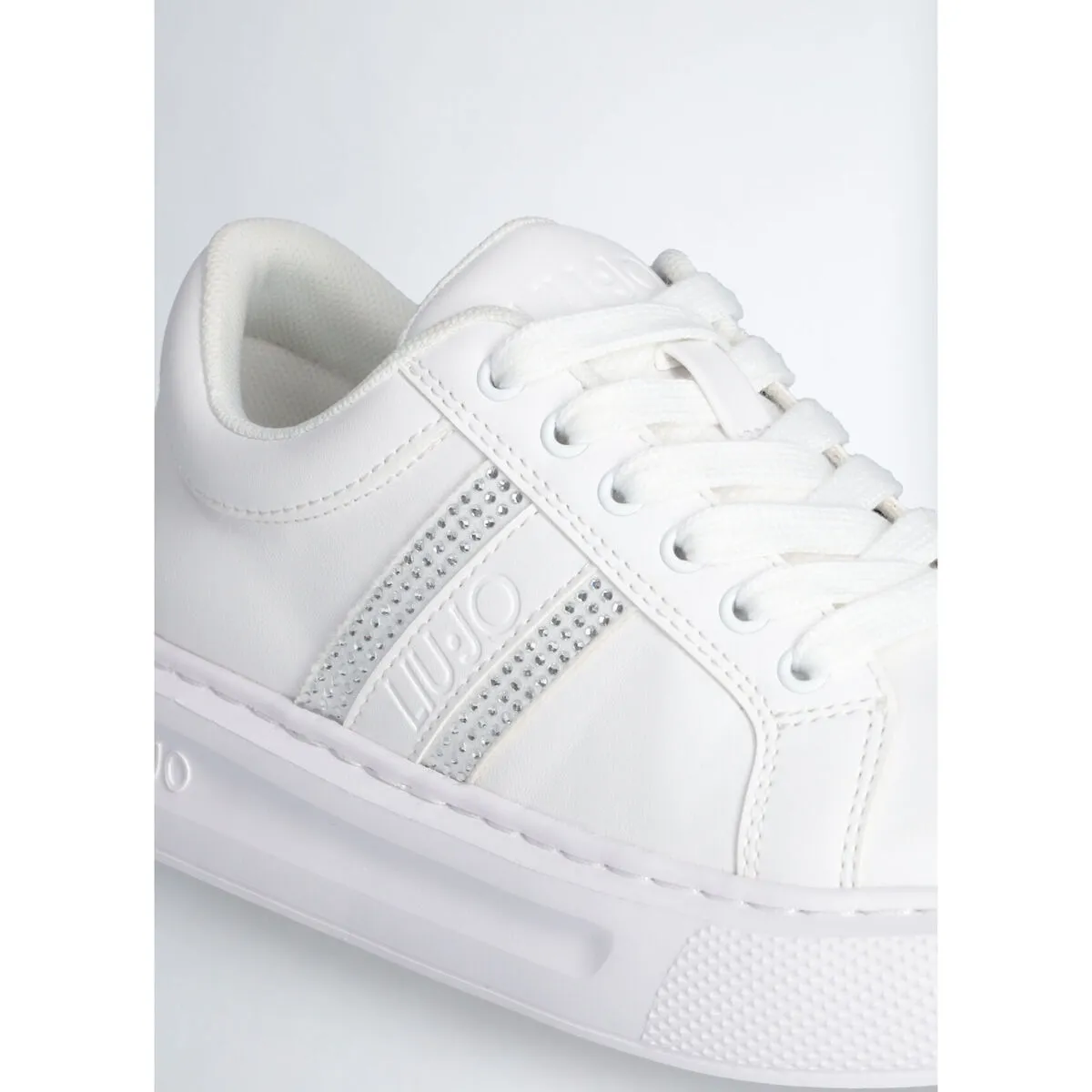 Zapatillas con plataforma y strass