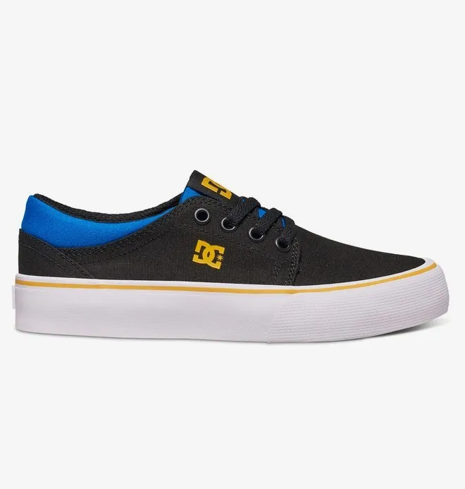 Zapatillas DC SHOES para niño TRASE TX BLACK/BLUE/GREY (xkbs) Ref. ADBS300251 negra y azul