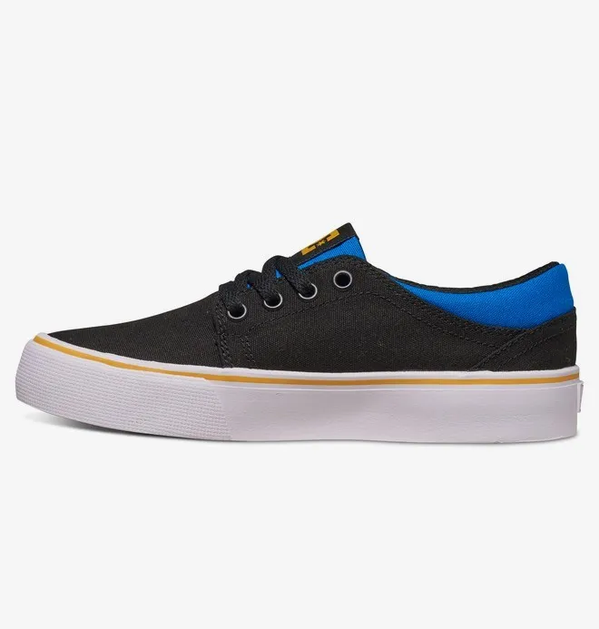 Zapatillas DC SHOES para niño TRASE TX BLACK/BLUE/GREY (xkbs) Ref. ADBS300251 negra y azul