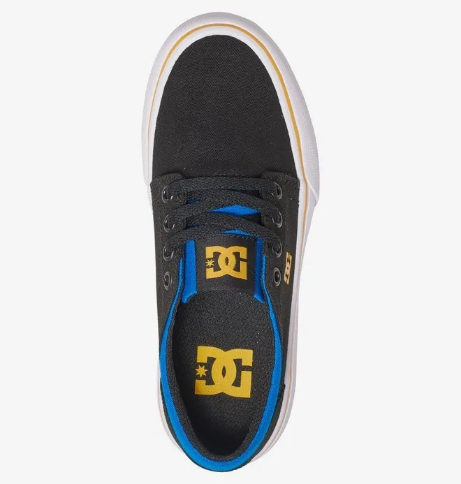 Zapatillas DC SHOES para niño TRASE TX BLACK/BLUE/GREY (xkbs) Ref. ADBS300251 negra y azul
