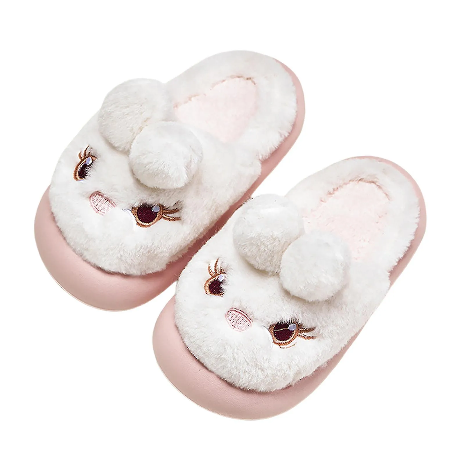 Zapatillas de algodón para niños Resistencia al desgaste Sandalias antideslizantes Zapatos de algodón cálidos de invierno A