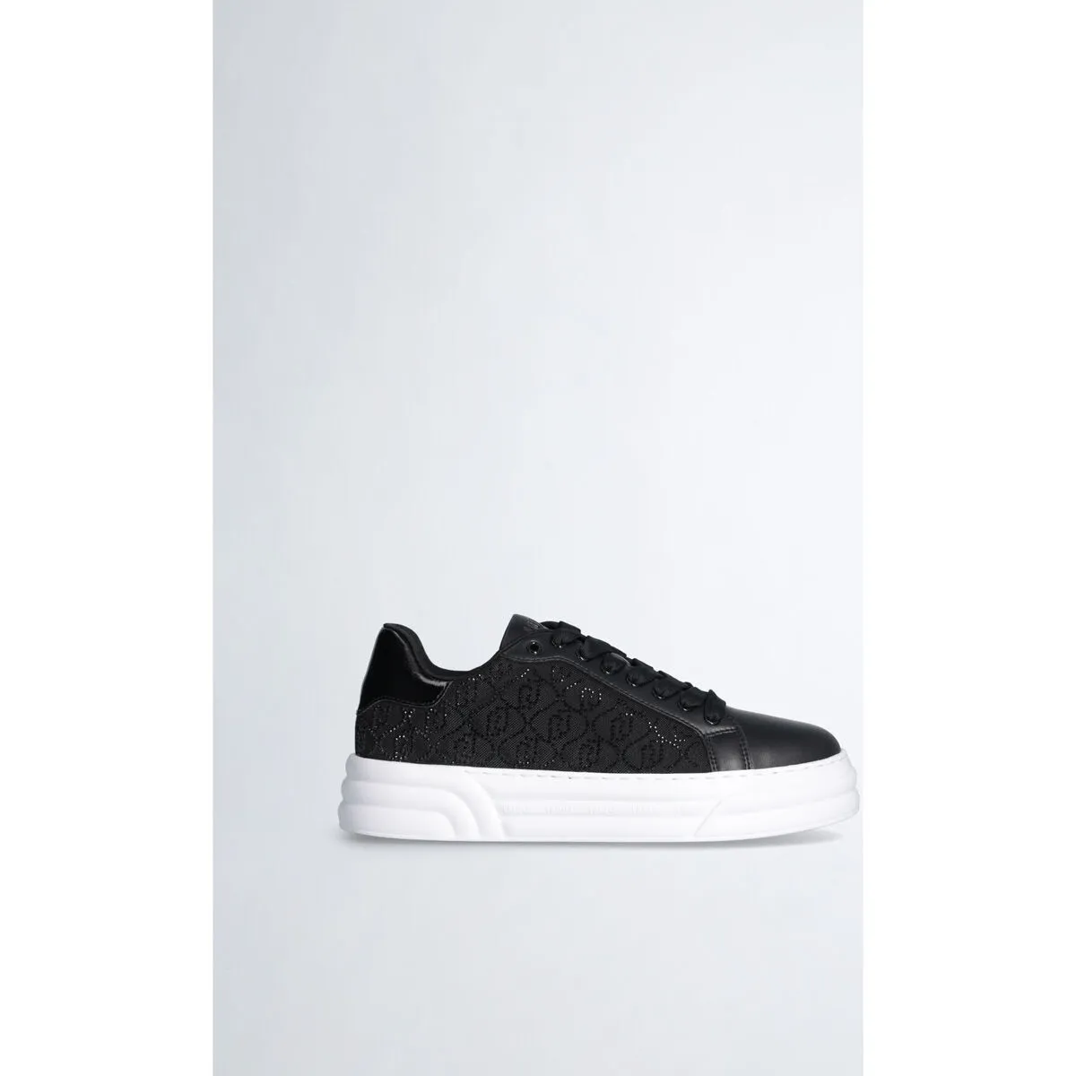 Zapatillas de plataforma con logotipo con strass