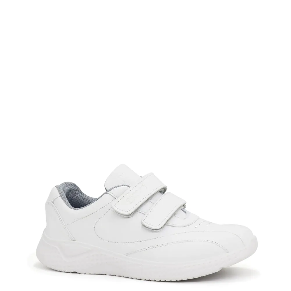 ZAPATILLAS ESCOLARES DE CUERO PARA NIñOS PAR&SS JA23CG806 BLANCO