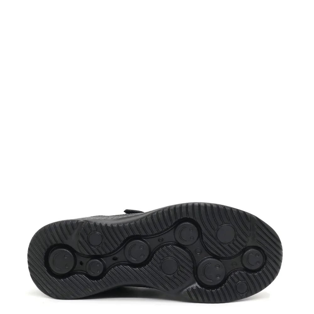 ZAPATILLAS ESCOLARES DE CUERO PARA NIñOS PAR&SS JA23CG806 NEGRO
