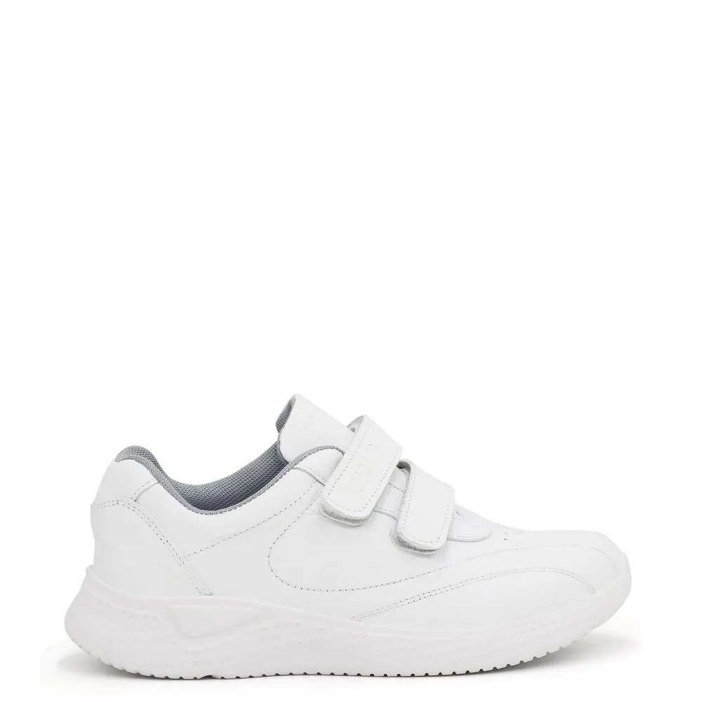ZAPATILLAS ESCOLARES DE CUERO PARA NIñOS PAR&SS JA23CG806N BLANCO GRIS