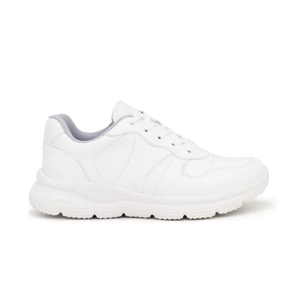 ZAPATILLAS ESCOLARES DE CUERO PARA NIñOS PAR&SS JA24CG820 BLANCO