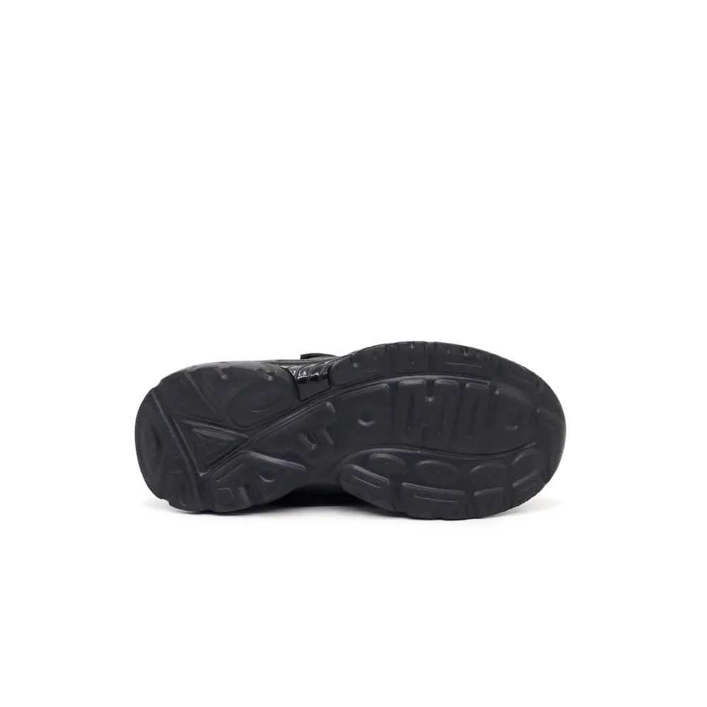 ZAPATILLAS ESCOLARES DE CUERO PARA NIñOS PAR&SS JA24CG825 NEGRO
