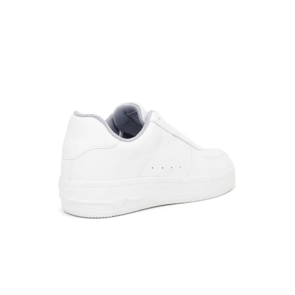 ZAPATILLAS ESCOLARES DE CUERO PARA NIñOS PAR&SS JA24CG836J BLANCO