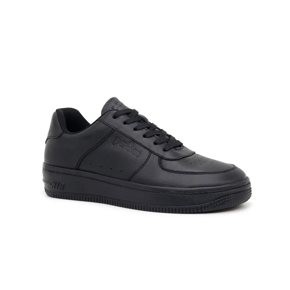 ZAPATILLAS ESCOLARES DE CUERO PARA NIñOS PAR&SS JA24CG836J NEGRO
