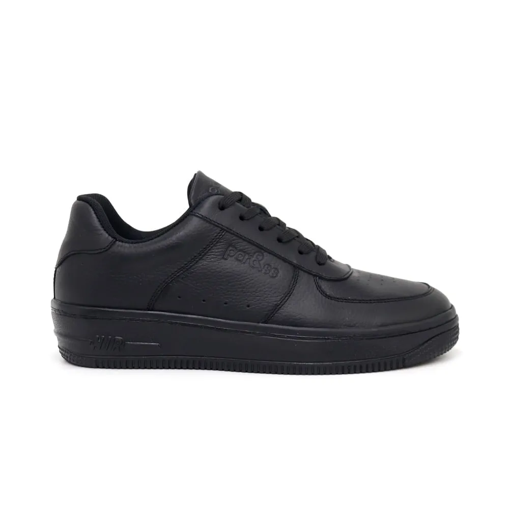 ZAPATILLAS ESCOLARES DE CUERO PARA NIñOS PAR&SS JA24CG836J NEGRO