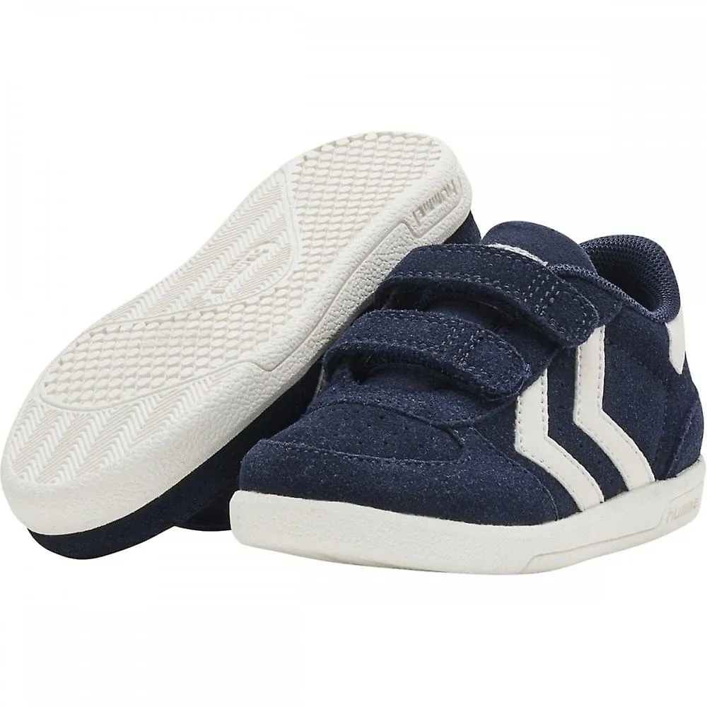 Zapatillas Hummel Victory Suede Black Iris Sneak Style para niños
