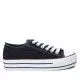 Zapatillas lona Refresh con plataforma negras