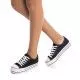 Zapatillas lona Refresh con plataforma negras
