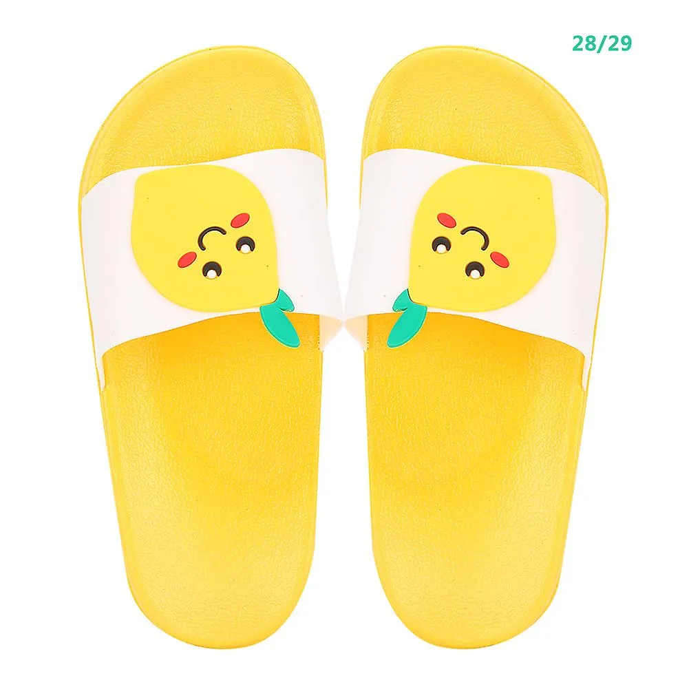 Zapatillas para niños con patrón de frutas de dibujos animados Zapatillas para niños elásticas transpirables antideslizantes (ta
