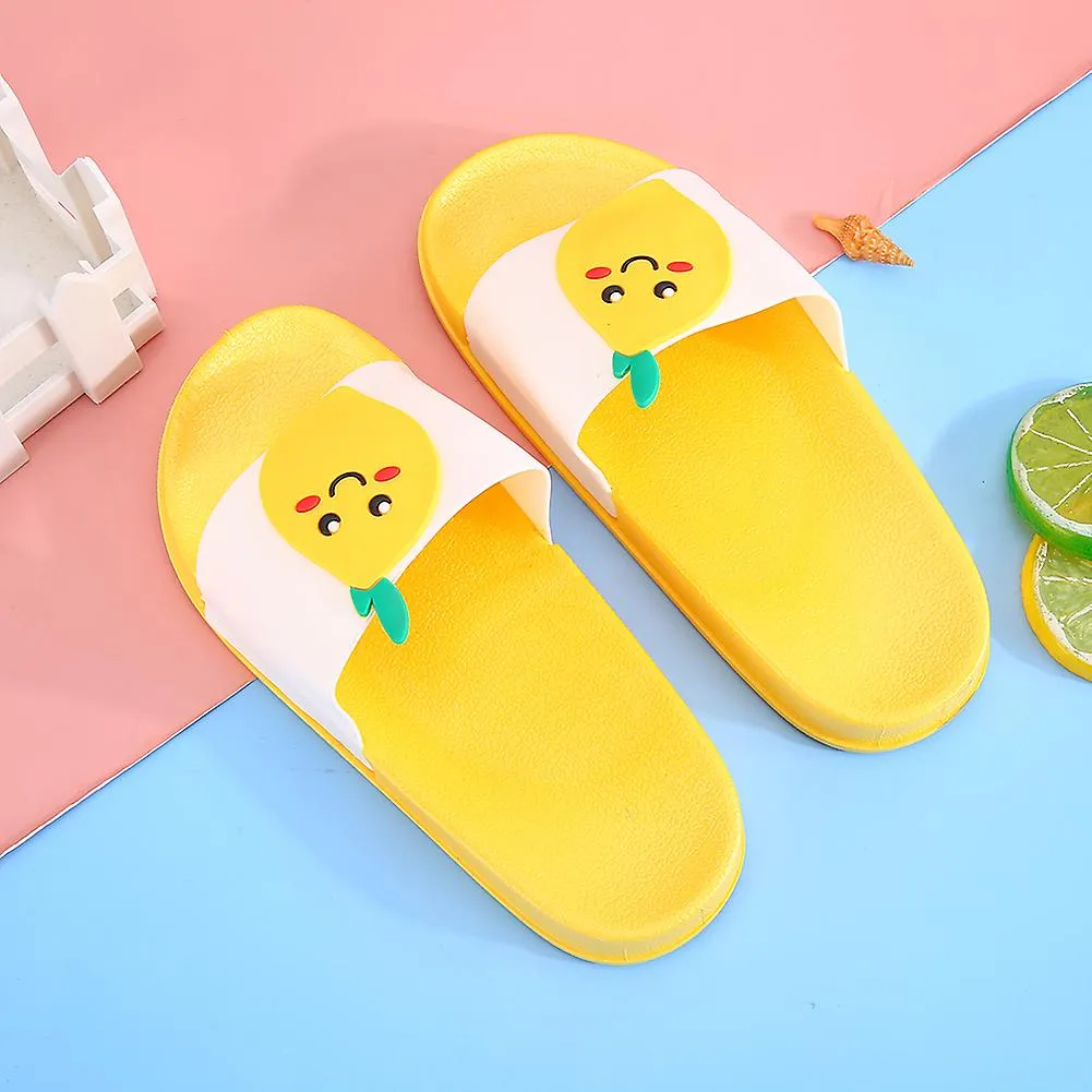 Zapatillas para niños con patrón de frutas de dibujos animados Zapatillas para niños elásticas transpirables antideslizantes (ta