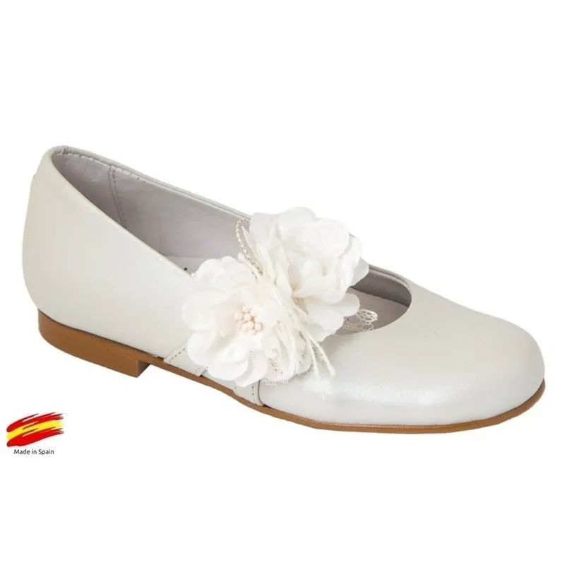 Zapato Comunión Niña Beige Piel Killos