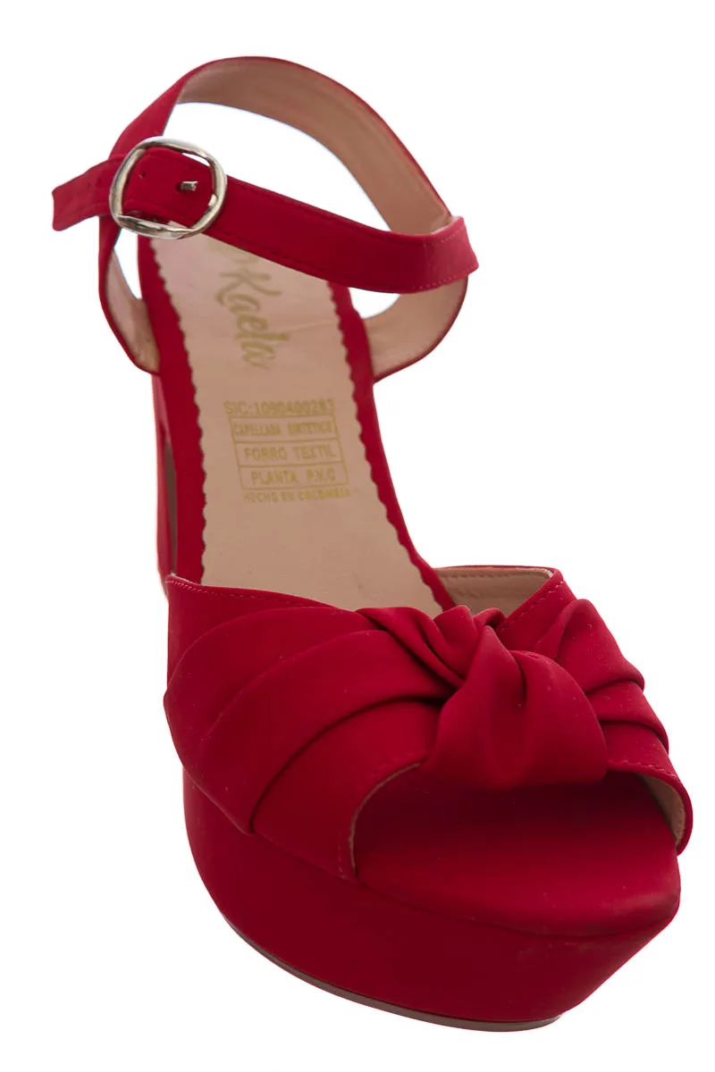 ZAPATOS COLOR ROJO  KAELA