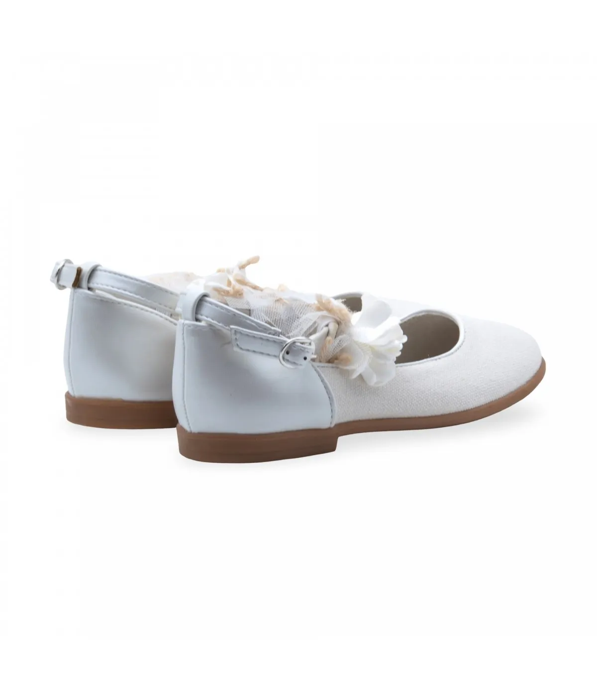 ZAPATOS COMUNIÓN NIÑA DOSPIES FLOR F24115