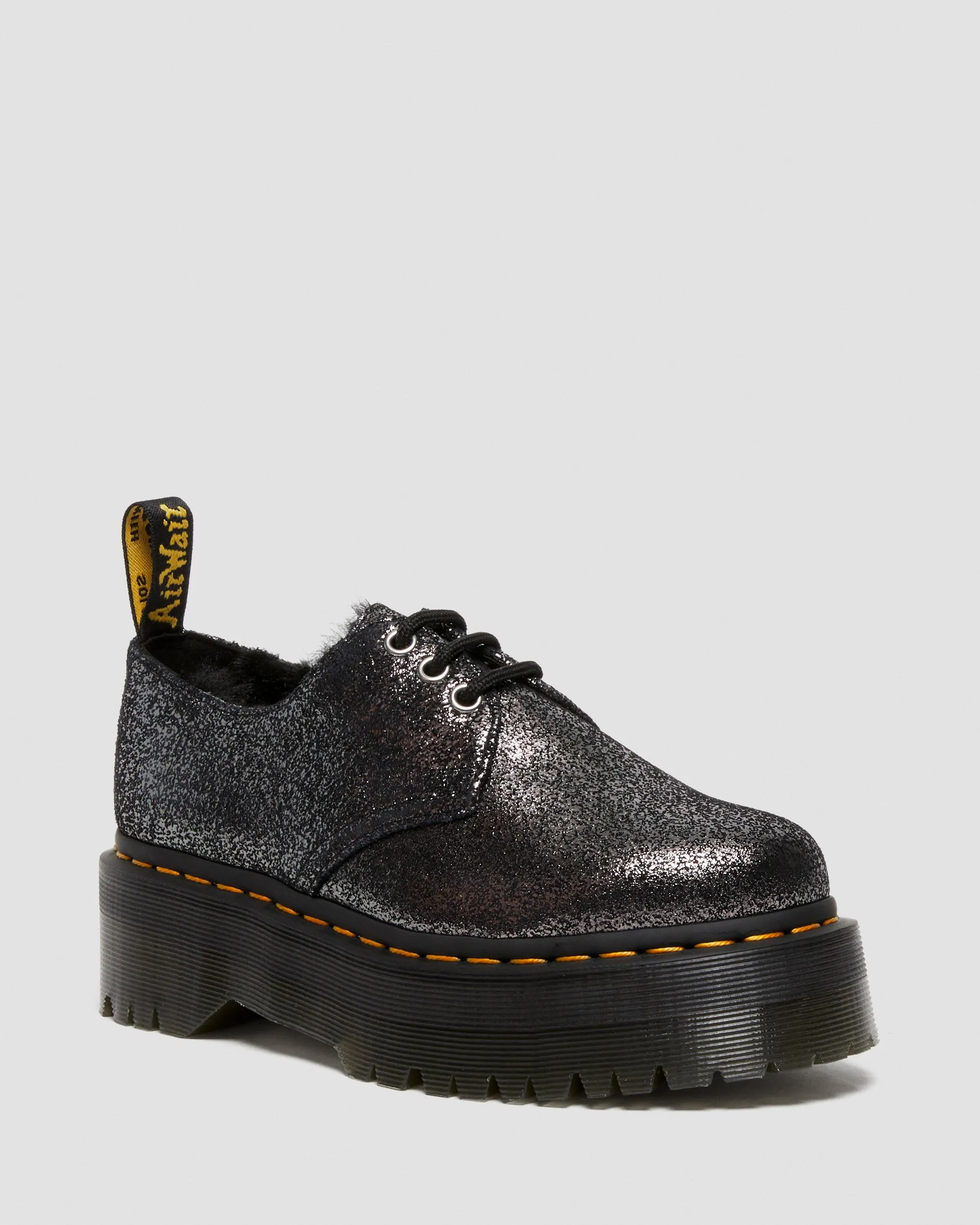 Zapatos Con Plataforma 1461 Metalizados Con Forro Sintético