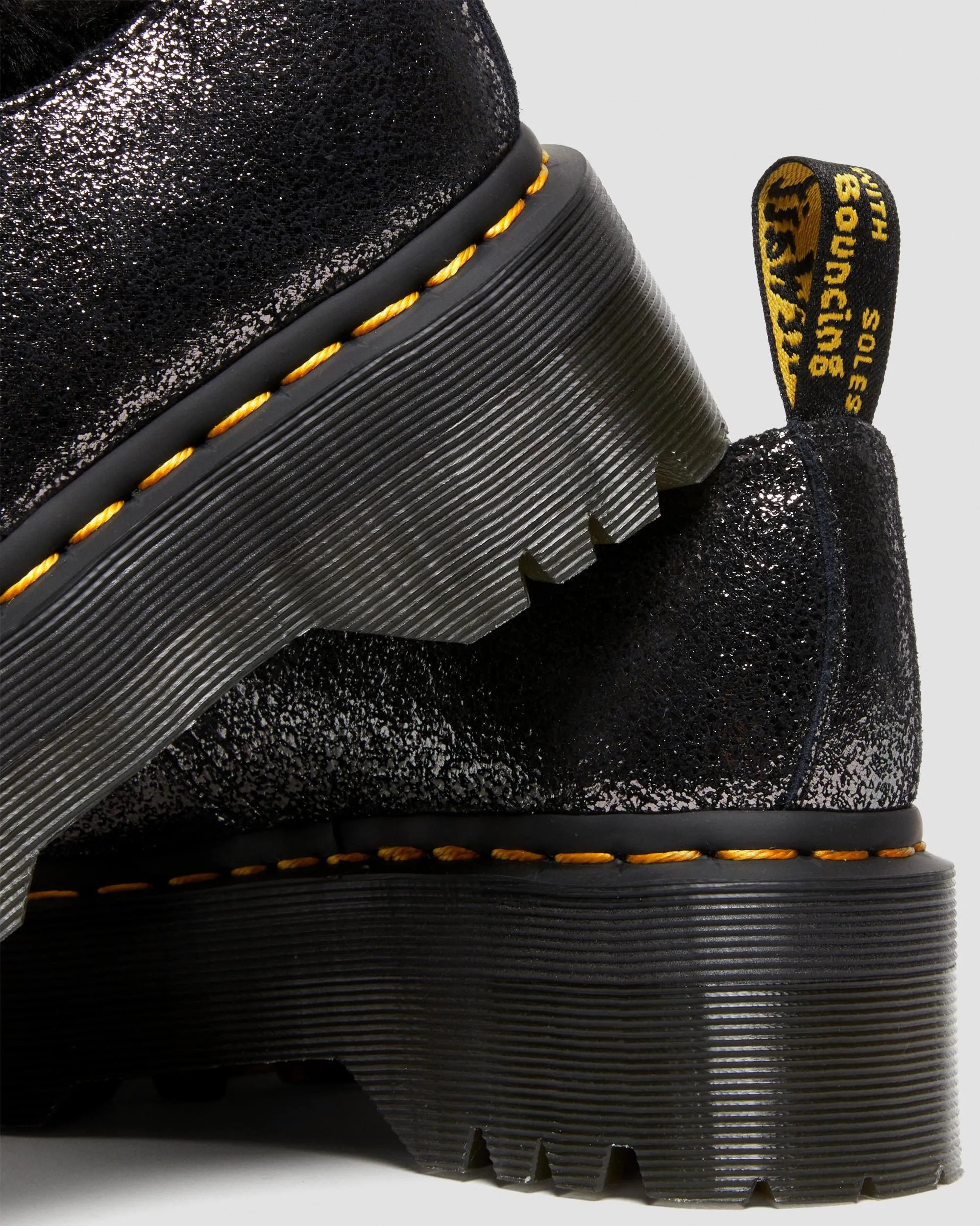 Zapatos Con Plataforma 1461 Metalizados Con Forro Sintético