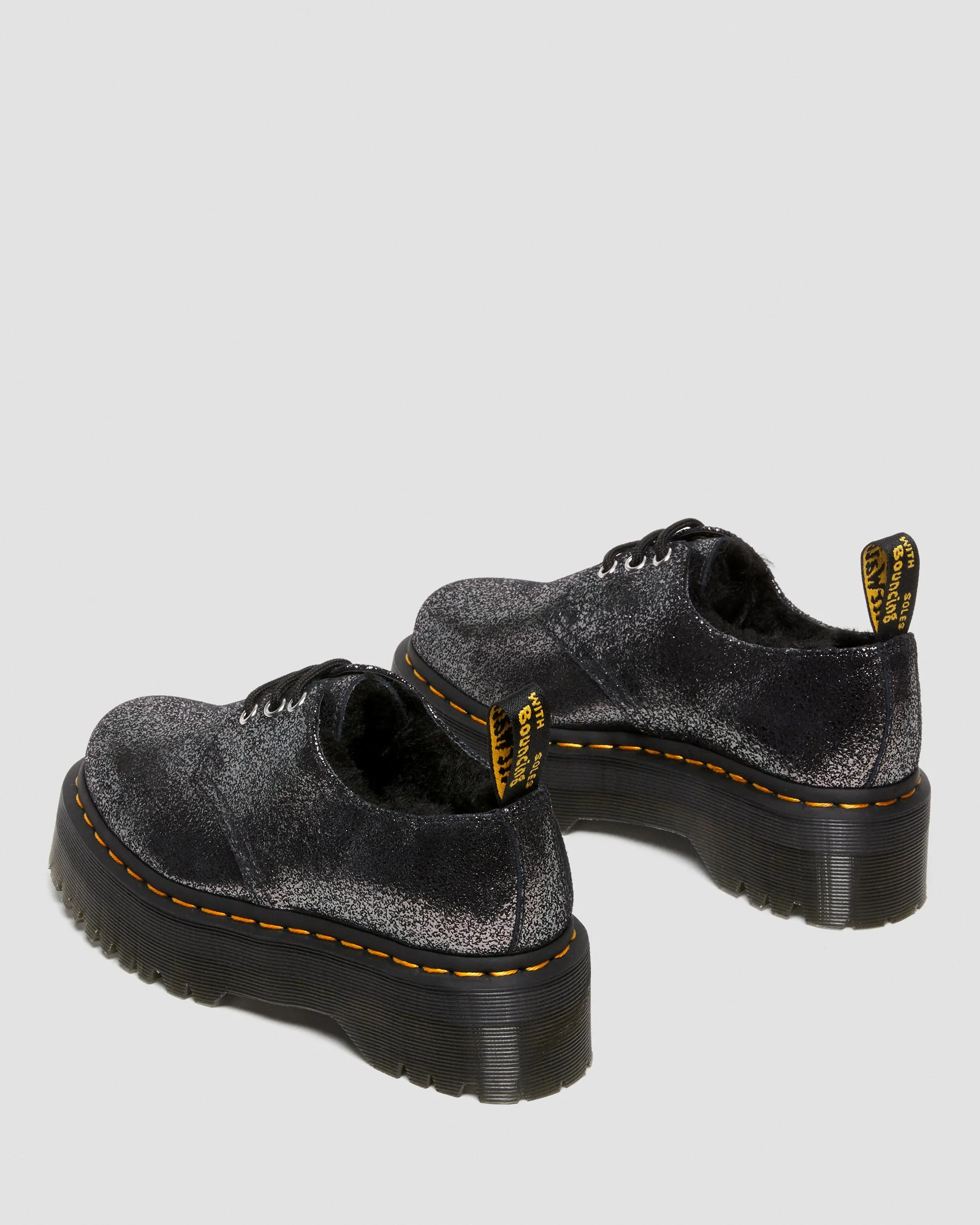 Zapatos Con Plataforma 1461 Metalizados Con Forro Sintético