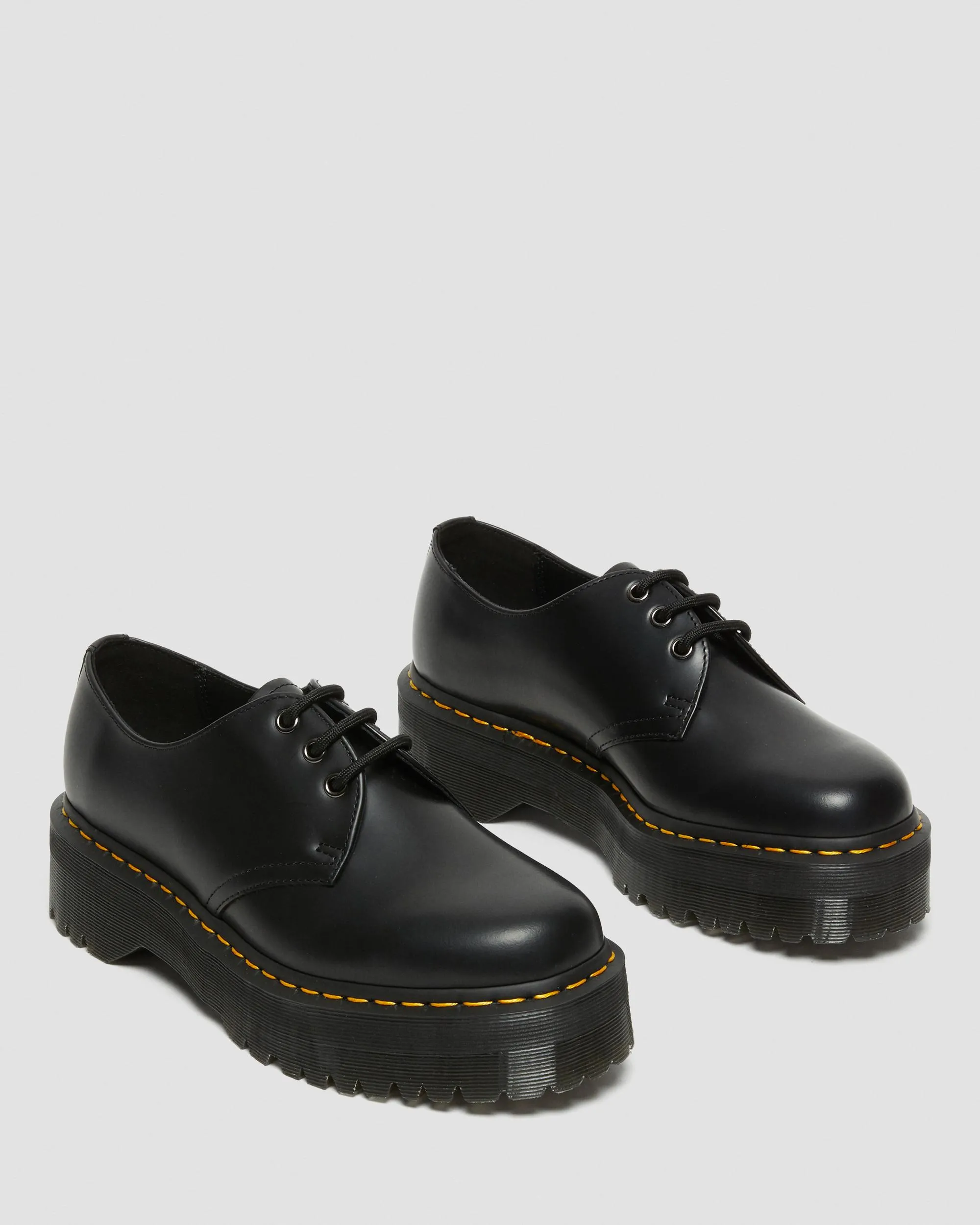 Zapatos con plataforma 1461 Quad de piel Smooth