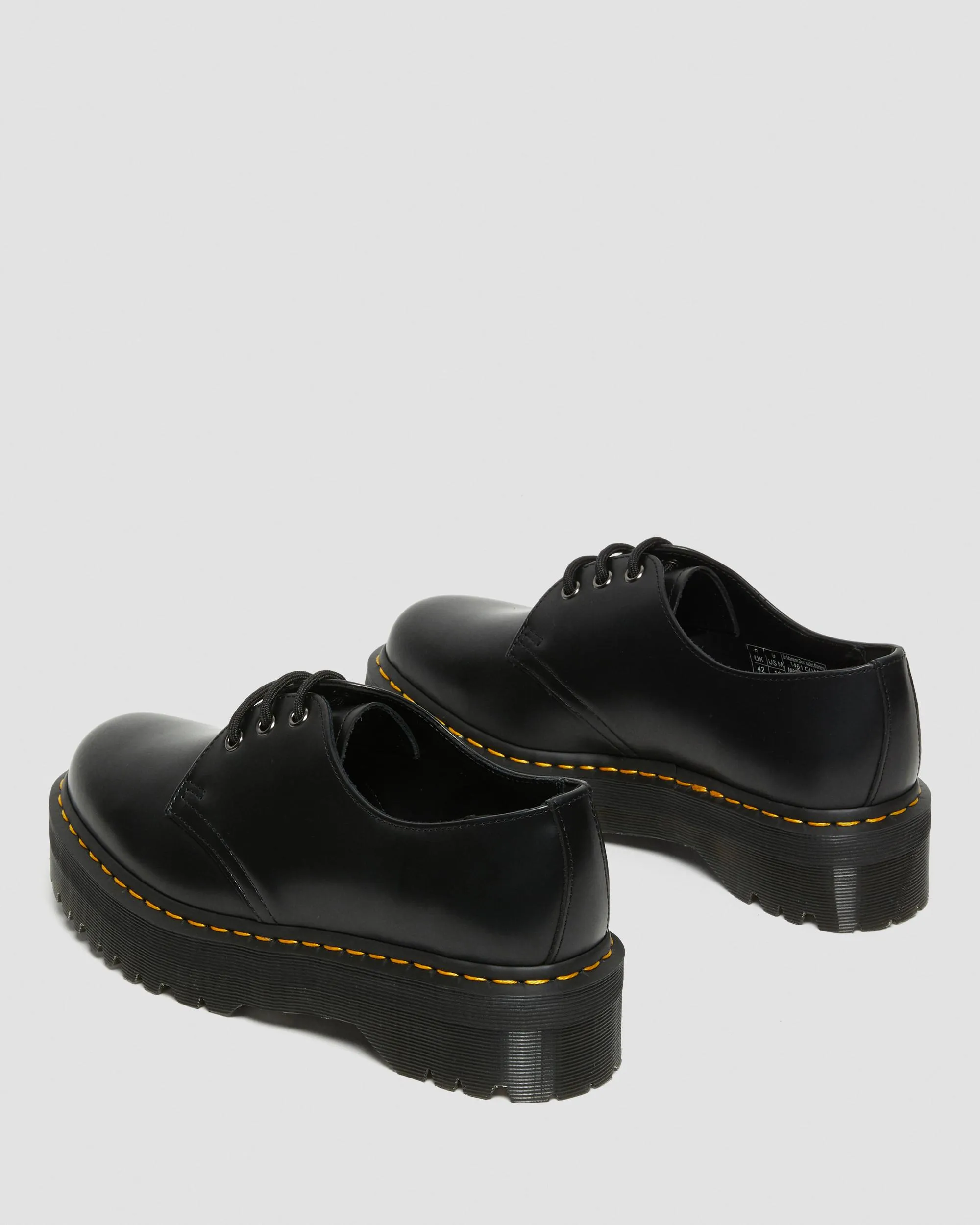 Zapatos con plataforma 1461 Quad de piel Smooth