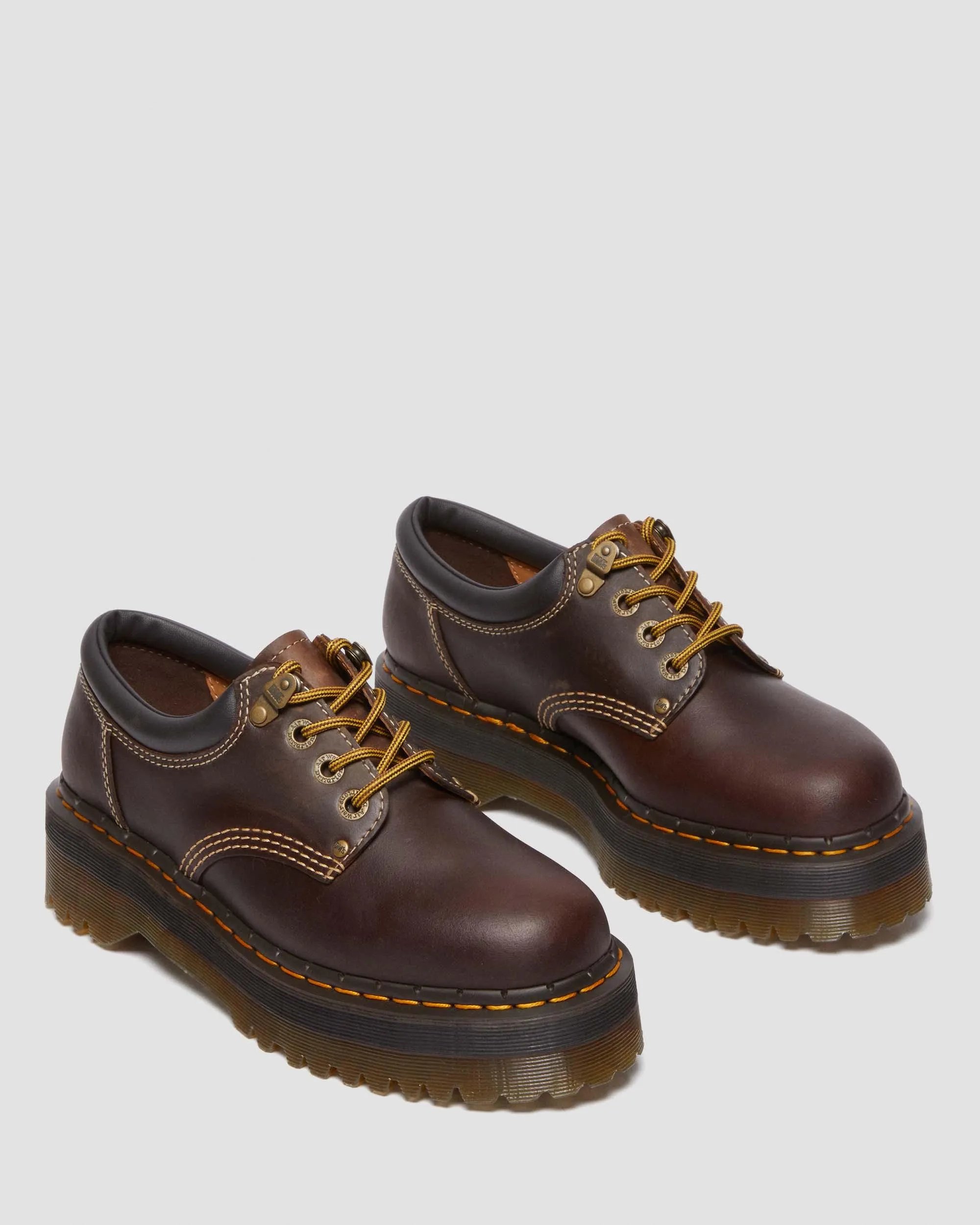 Zapatos con plataforma 8053 Quad II de piel Crazy Horse