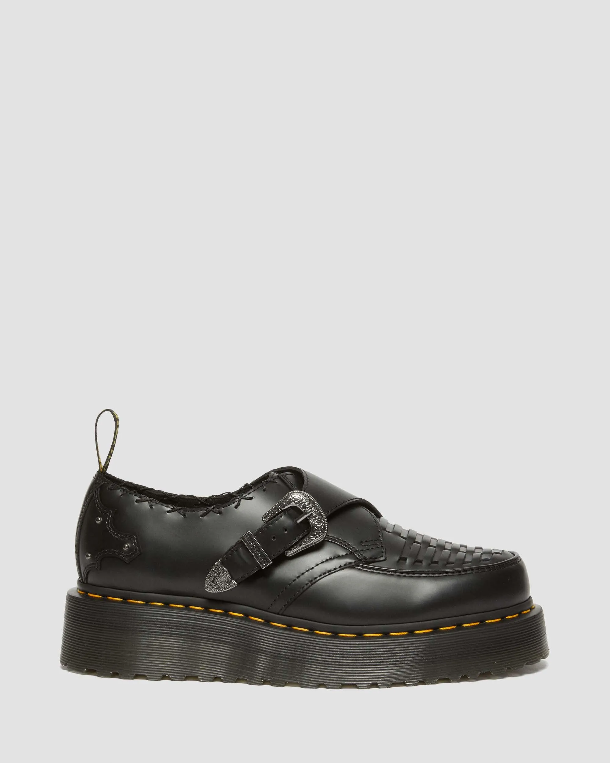 Zapatos con plataforma Creepers Ramsey de piel Smooth tejida