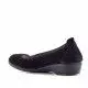 Zapatos cuña Vulladi de serraje negros con cuña