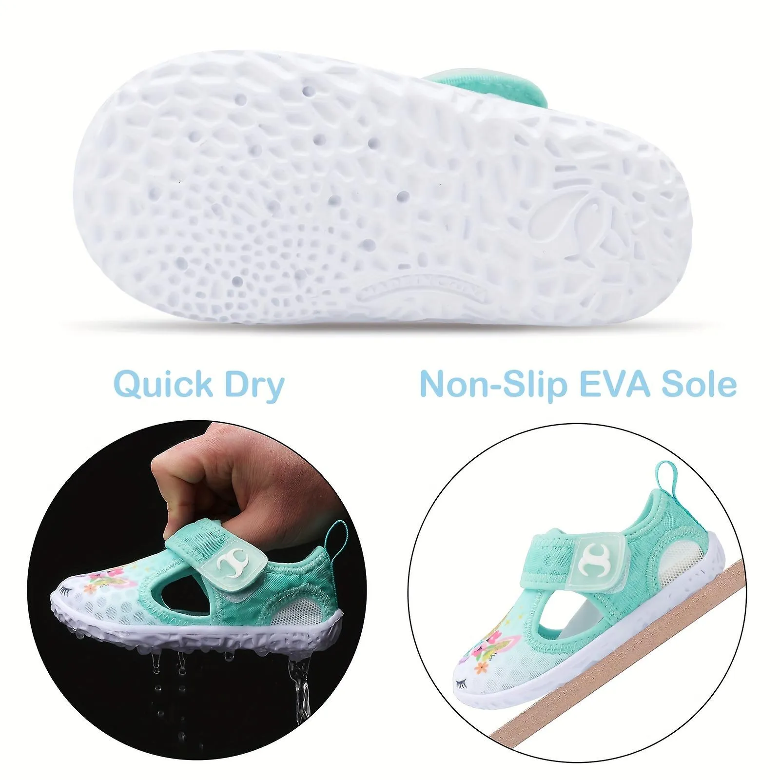 Zapatos de agua para niños pequeños Calcetines Aqua de secado rápido para bebés Niños Zapatos de playa para niñas para niños peq