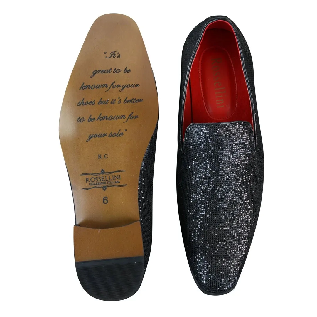 Zapatos de charol brillante en color plateado dorado negro brillante de fiesta para hombre