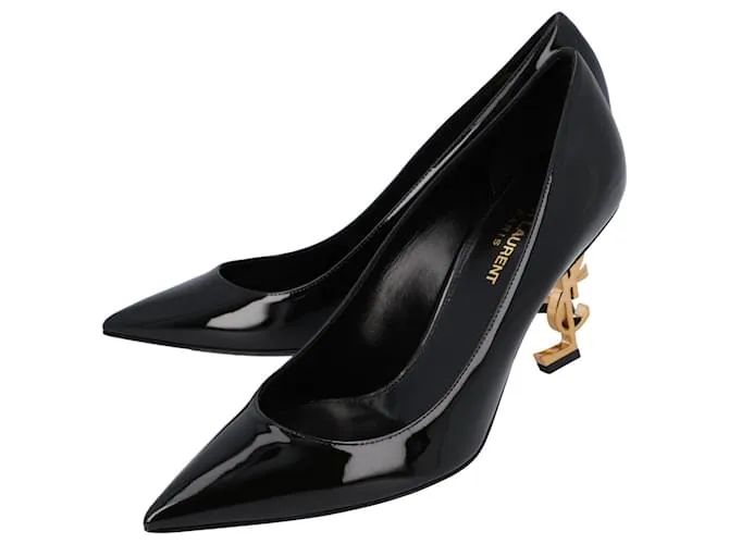 Zapatos de charol Opyum de Saint Laurent en negro 