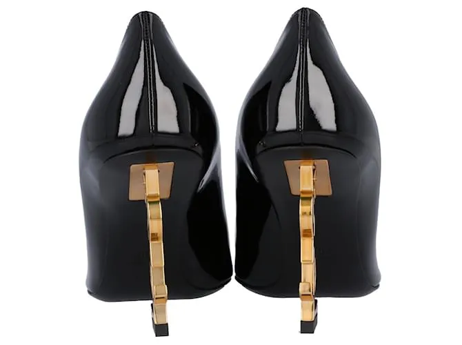 Zapatos de charol Opyum de Saint Laurent en negro 