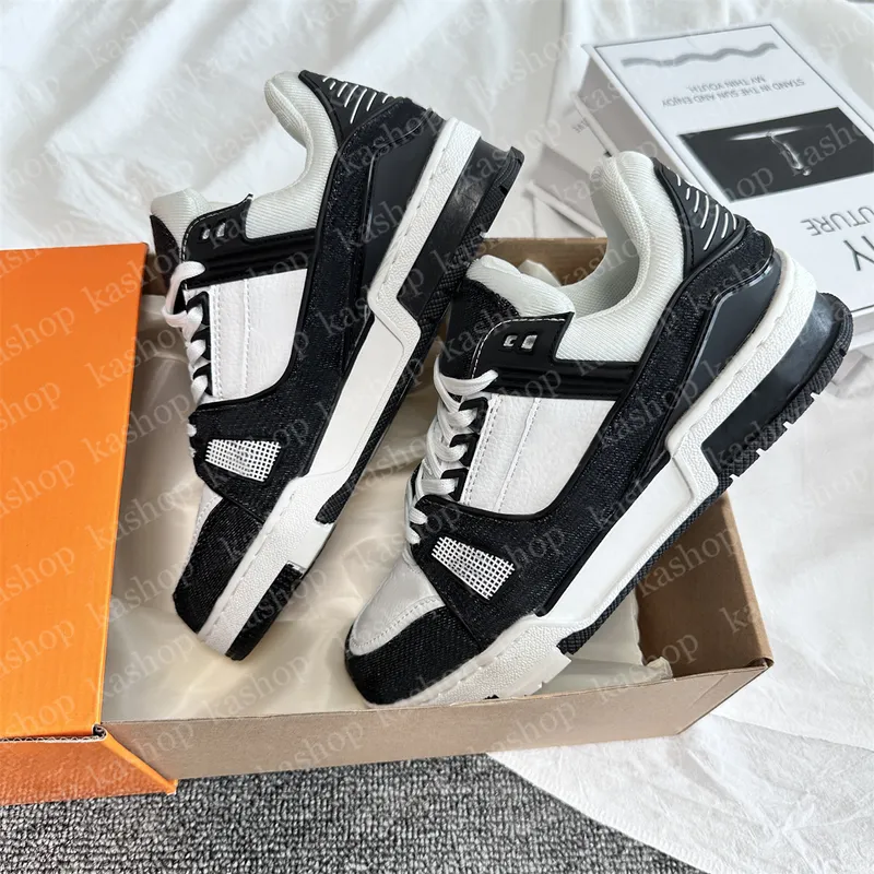 Zapatos de diseñador transpirable calzado clásico hombre zapatos casuales zapatos casuales amantes blancos entrenador de zapatil