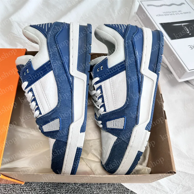 Zapatos de diseñador transpirable calzado clásico hombre zapatos casuales zapatos casuales amantes blancos entrenador de zapatil