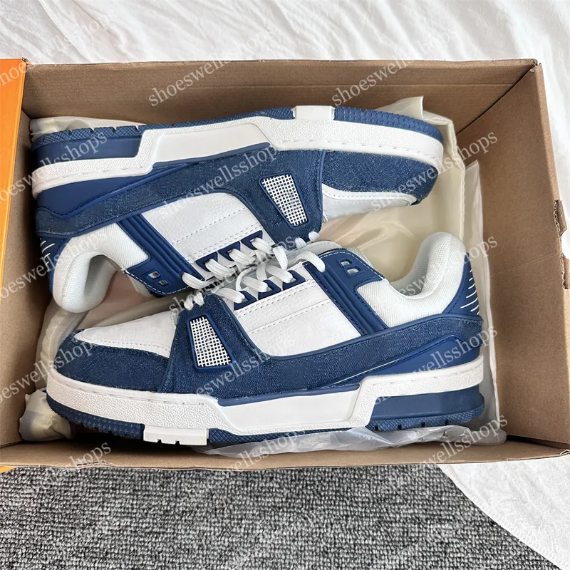 Zapatos de diseñador transpirable calzado clásico hombre zapatos casuales zapatos casuales amantes blancos entrenador de zapatil