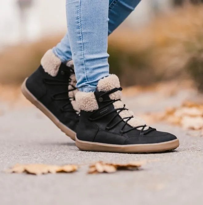 ZAPATOS DE INVIERNO BAREFOOT BE LENKA BLISS  BLACK