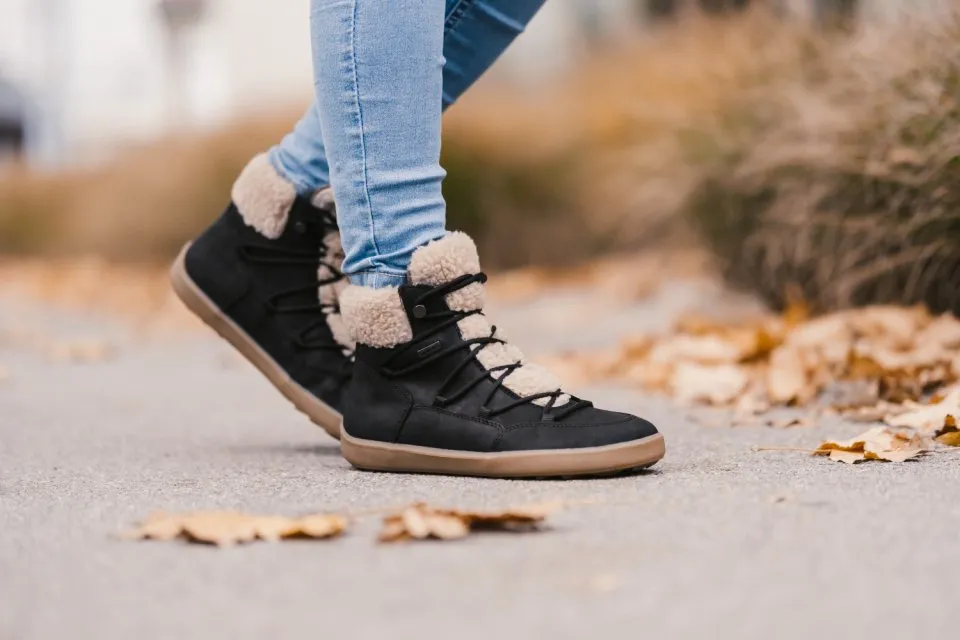 ZAPATOS DE INVIERNO BAREFOOT BE LENKA BLISS  BLACK