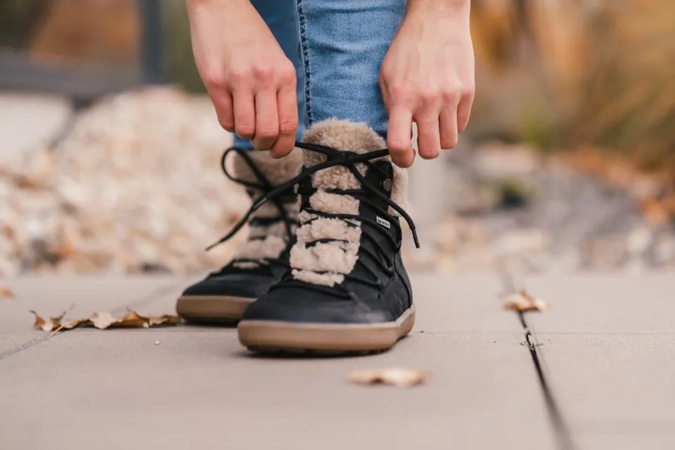 ZAPATOS DE INVIERNO BAREFOOT BE LENKA BLISS  BLACK