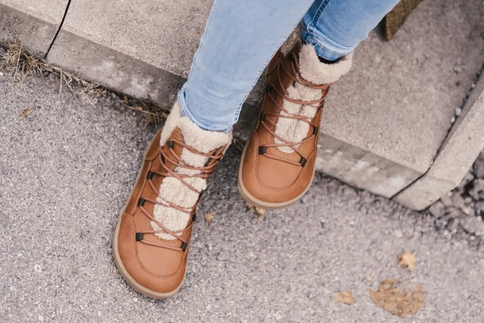 ZAPATOS DE INVIERNO BAREFOOT BE LENKA BLISS  BROWN