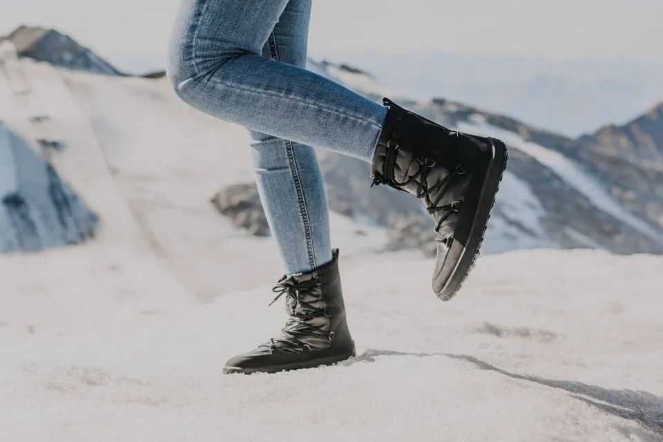 ZAPATOS DE INVIERNO BAREFOOT BE LENKA SNOWFOX WOMAN  BLACK
