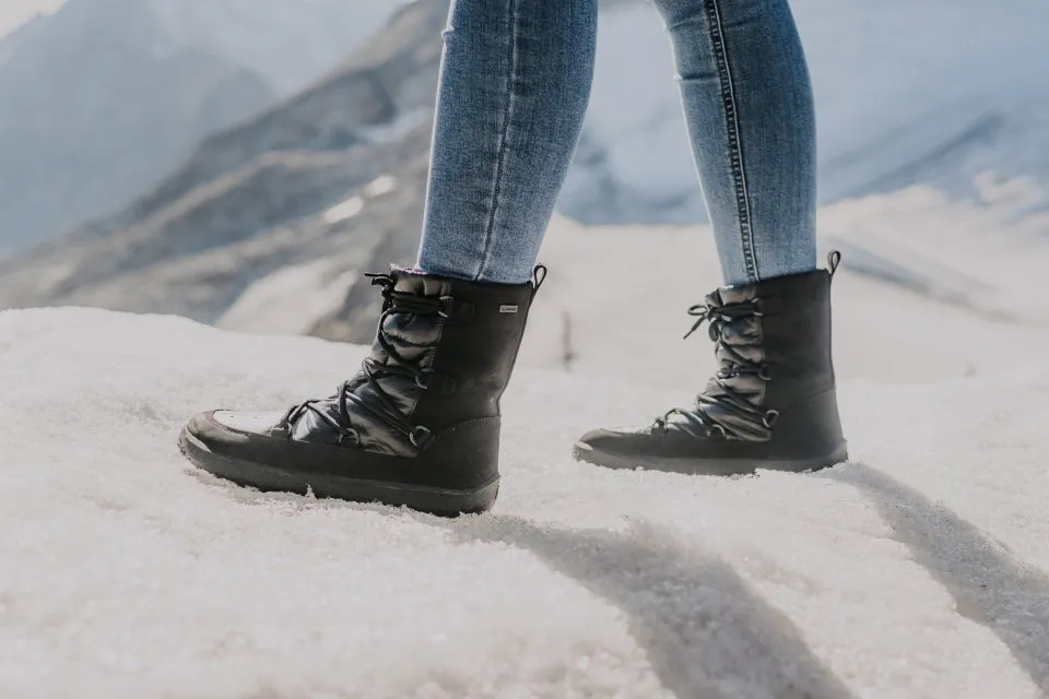 ZAPATOS DE INVIERNO BAREFOOT BE LENKA SNOWFOX WOMAN  BLACK
