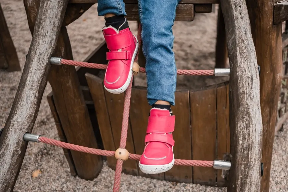 ZAPATOS DE INVIERNO PARA NIñO BAREFOOT  BE LENKA PANDA 2.0  RASPBERRY PINK