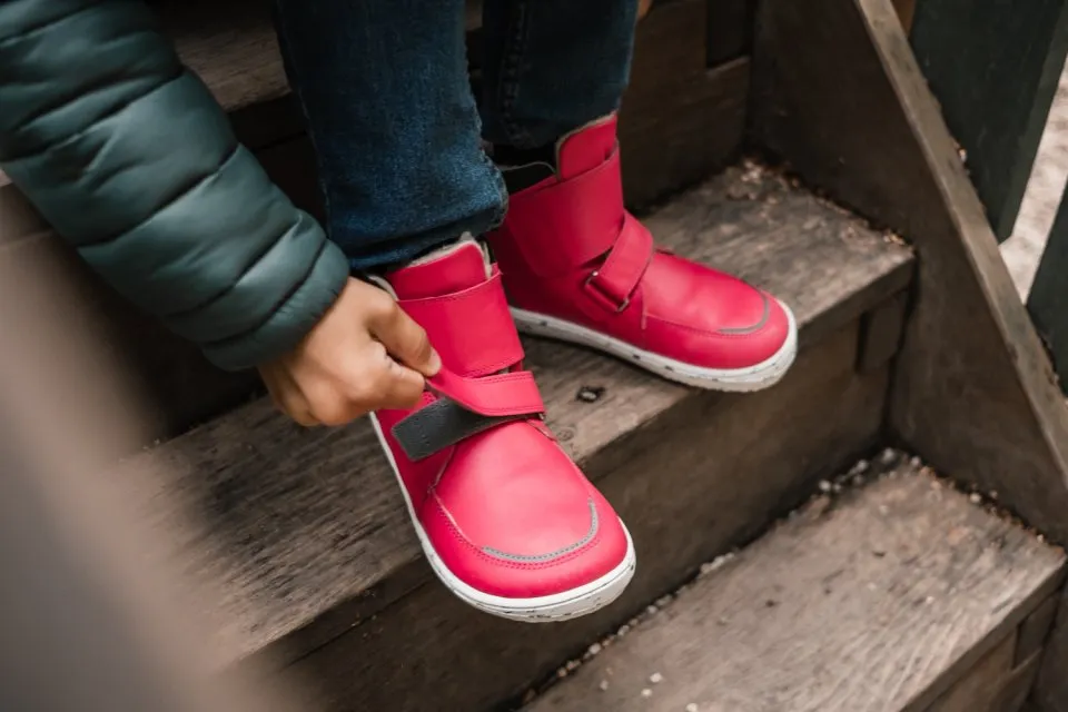 ZAPATOS DE INVIERNO PARA NIñO BAREFOOT  BE LENKA PANDA 2.0  RASPBERRY PINK