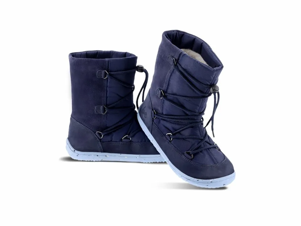 ZAPATOS DE INVIERNO PARA NIñO BAREFOOT  BE LENKA SNOWFOX KIDS 2.0  DARK & LIGHT BLUE
