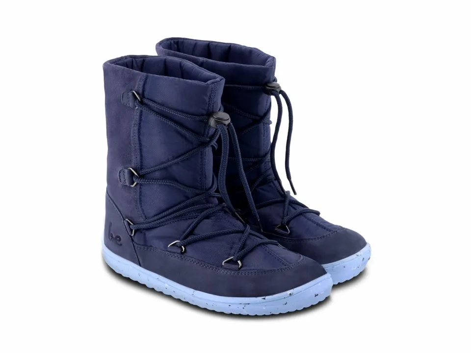 ZAPATOS DE INVIERNO PARA NIñO BAREFOOT  BE LENKA SNOWFOX KIDS 2.0  DARK & LIGHT BLUE