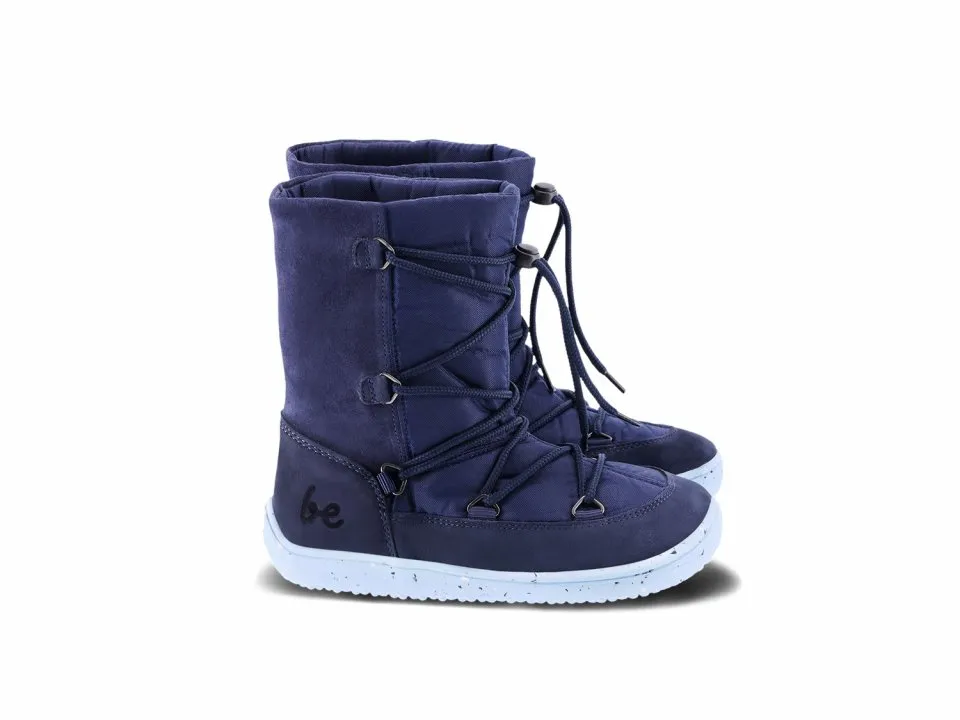 ZAPATOS DE INVIERNO PARA NIñO BAREFOOT  BE LENKA SNOWFOX KIDS 2.0  DARK & LIGHT BLUE